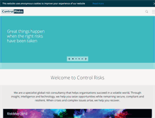 Tablet Screenshot of controlrisks.com